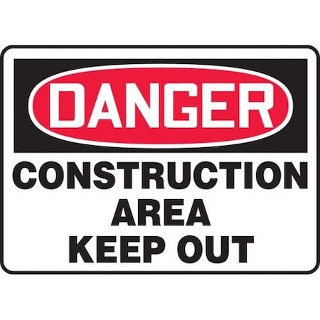 OSHA DANGER SAFETY SIGN CONSTRUCTIO MCRT101XL